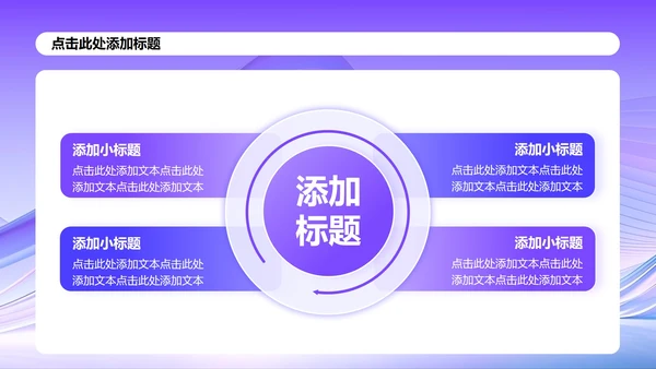 紫色渐变简约风大学生创新创业计划书PPT模板