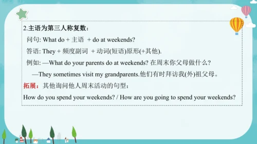 Unit 7 At weekends 复习课件(共25张PPT)-2024-2025学年译林版（三起