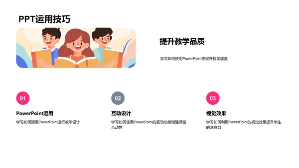 小学教学课件设计PPT模板