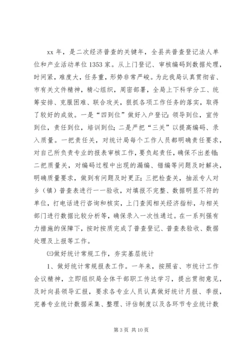 统计局工作总结及工作计划.docx