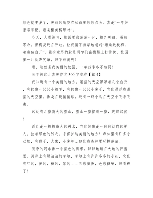 三年级这儿真美作文300字左右.docx