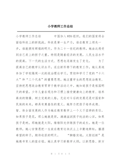 小学教师工作总结.docx