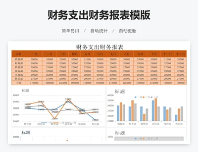 财务支出财务报表模版