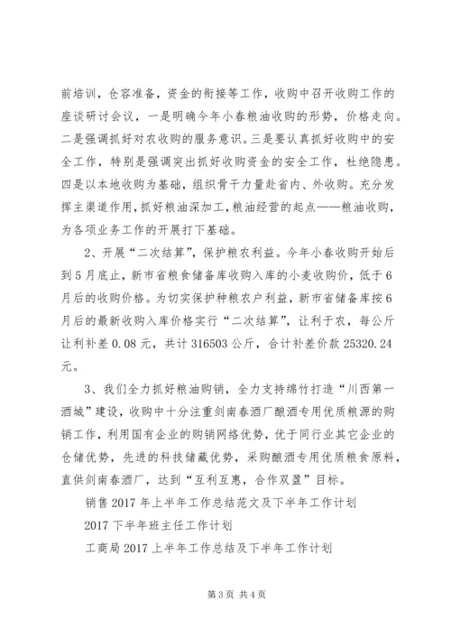 市粮食局XX年度上半年工作总结及下半年工作安排 (2).docx