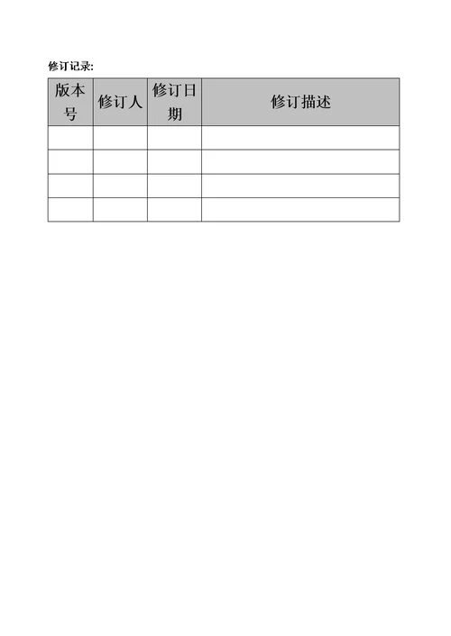 产品需求说明指导书(PRD)模板模板