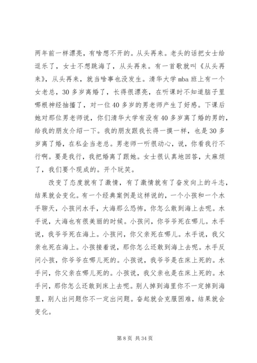 《塑造阳光心态》吴维库演讲稿.docx