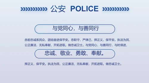 蓝色大气公安警察案件汇报动态PPT模板