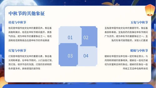 深蓝色中国风中秋节节日宣传PPT