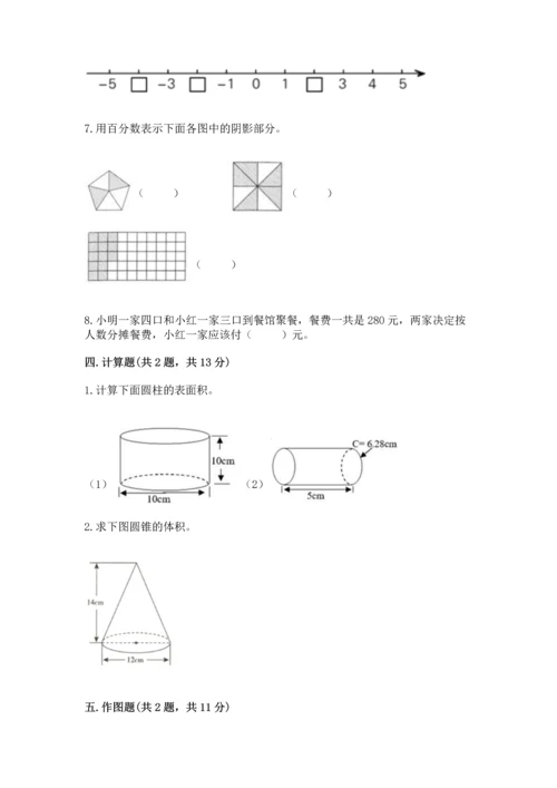 人教版六年级下册数学期末测试卷附答案（名师推荐）.docx