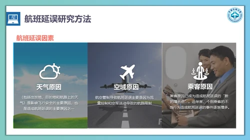 飞机航班延误计算方法通用PPT模板