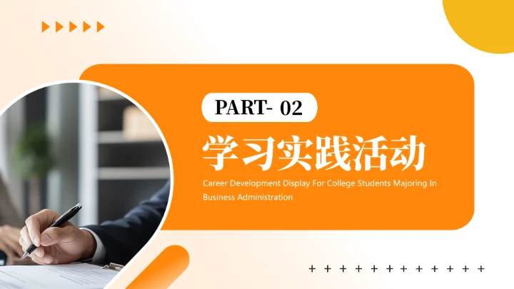 工商管理专业大学生求职个人能力综合展示职业生涯规划通用PPT