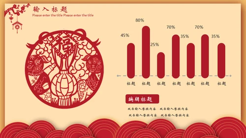 猪年春节新年工作计划年终总结通用PPT模板