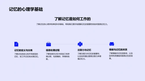 记忆法讲解报告PPT模板