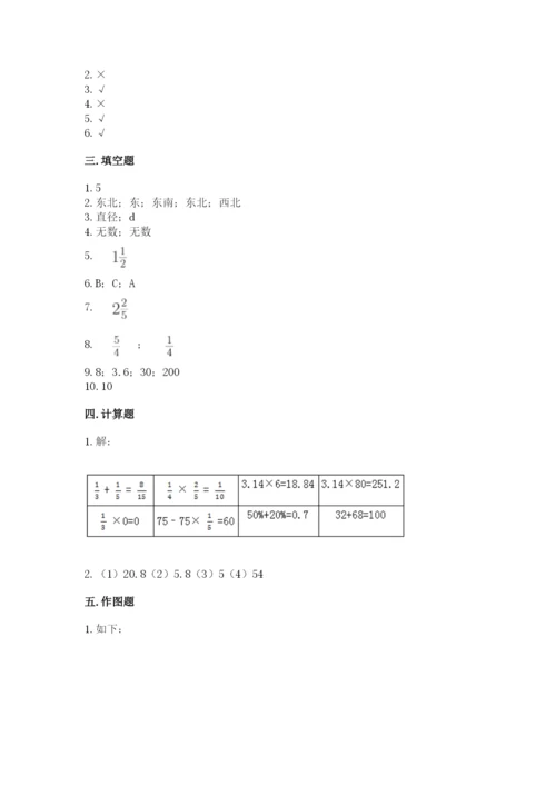 2022六年级上册数学《期末测试卷》（完整版）word版.docx