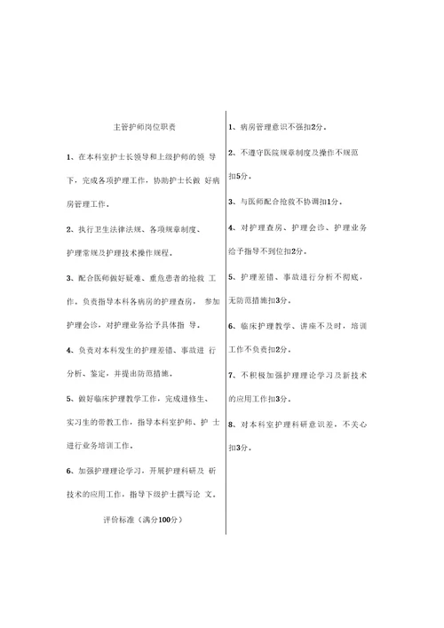护理人员管理制度