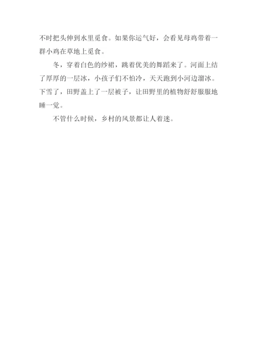 乡村四季作文600字-5.docx