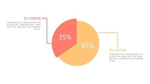 一键换色饼图样式合集PPT模板