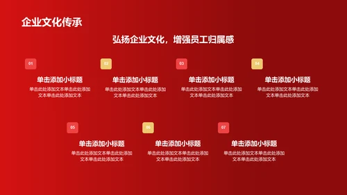 红色喜庆风企业表彰PPT模板