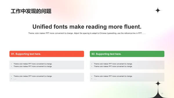 黑色简约扁平渐变竞聘述职PPT
