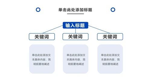 极简几何蓝色商务PPT模板