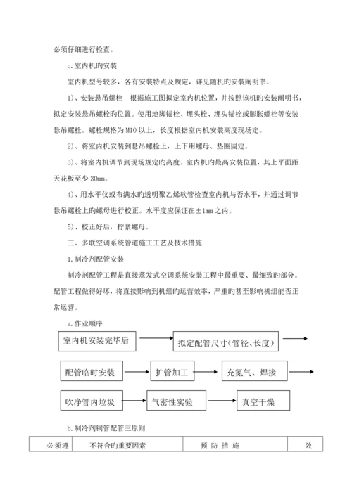 VRV空调综合施工专题方案全.docx