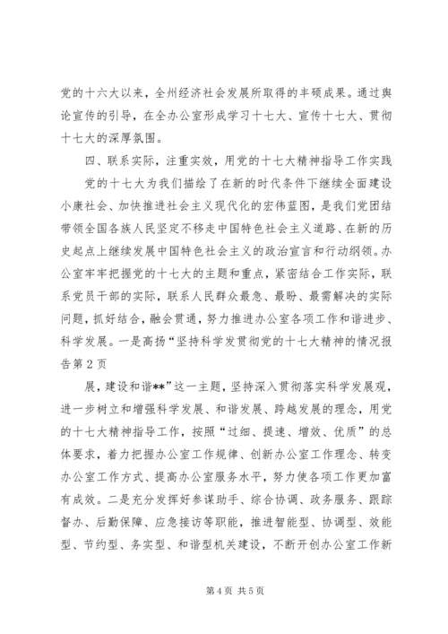 贯彻党的十七大精神的情况报告.docx