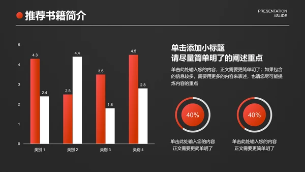 简约橘色商务风读书分享会通用PPT演示模板