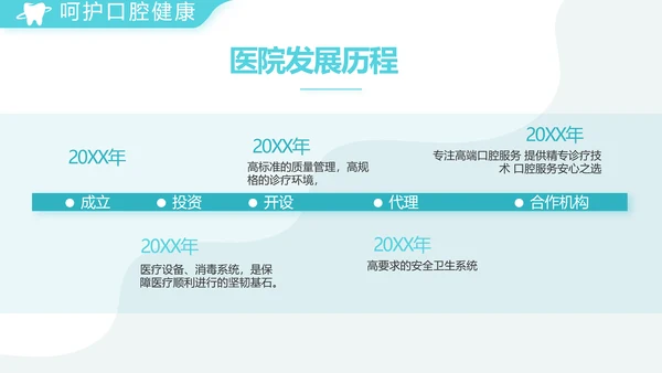 蓝色简约医疗牙科工作总结汇报PPT