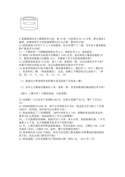 六年级小升初数学应用题50道附参考答案【实用】.docx