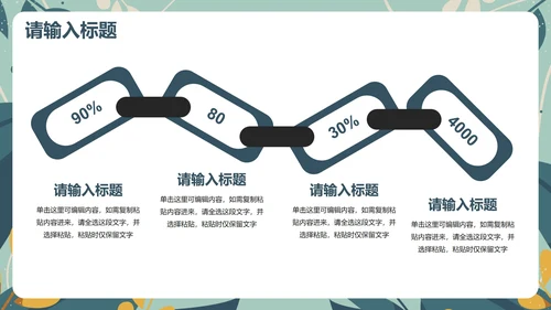 卡通清新植物插画教学教育PPT模板