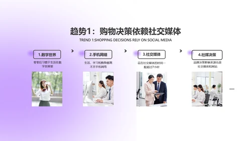 紫色简约风咨询报告PPT模板