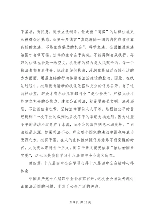 学习第十八届三中、四中全会心得.docx