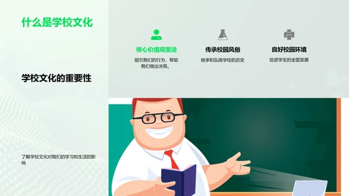 学校文化剖析PPT模板