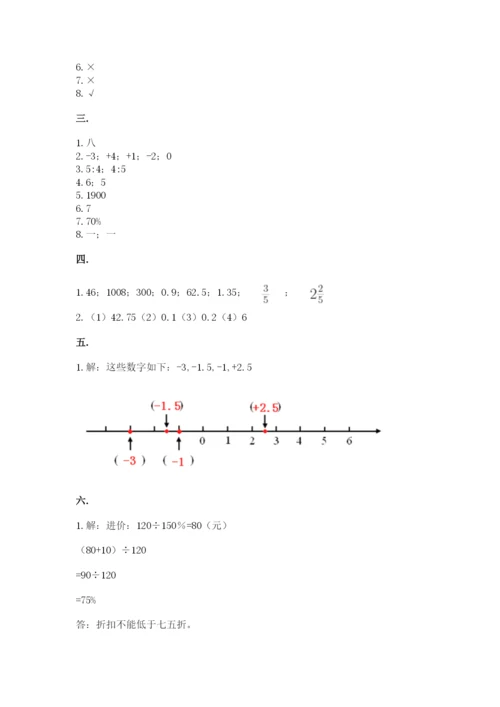 浙江省宁波市小升初数学试卷必考.docx