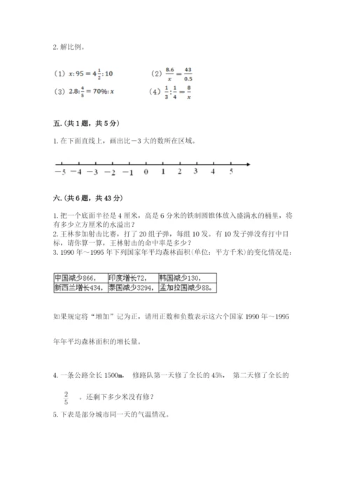 山西省【小升初】2023年小升初数学试卷学生专用.docx