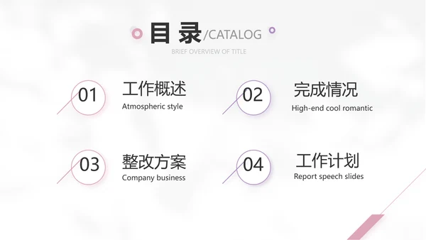 简约高级小清新年终工作总结汇报计划PPT