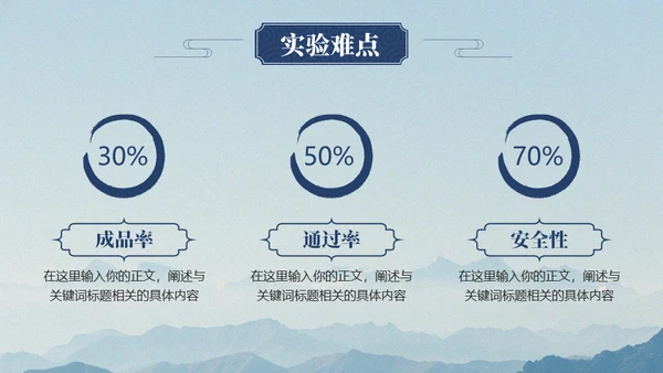中国风淡雅论文答辩通用PPT模板