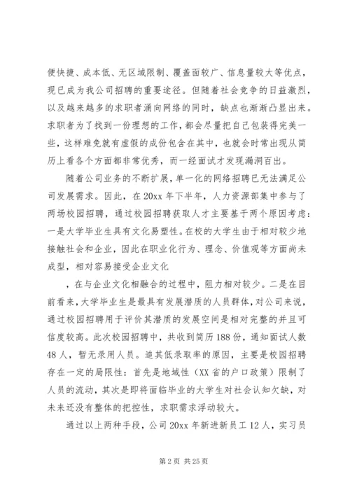 人力资源部的年终总结.docx