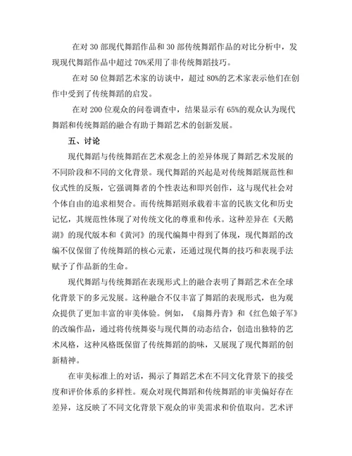 现代舞蹈与传统舞蹈的对话与冲突