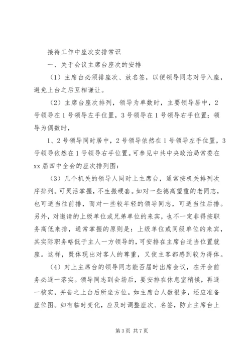 接待工作中座次安排.docx