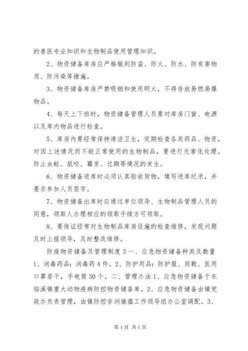防疫物资储备及管理制度4篇.docx