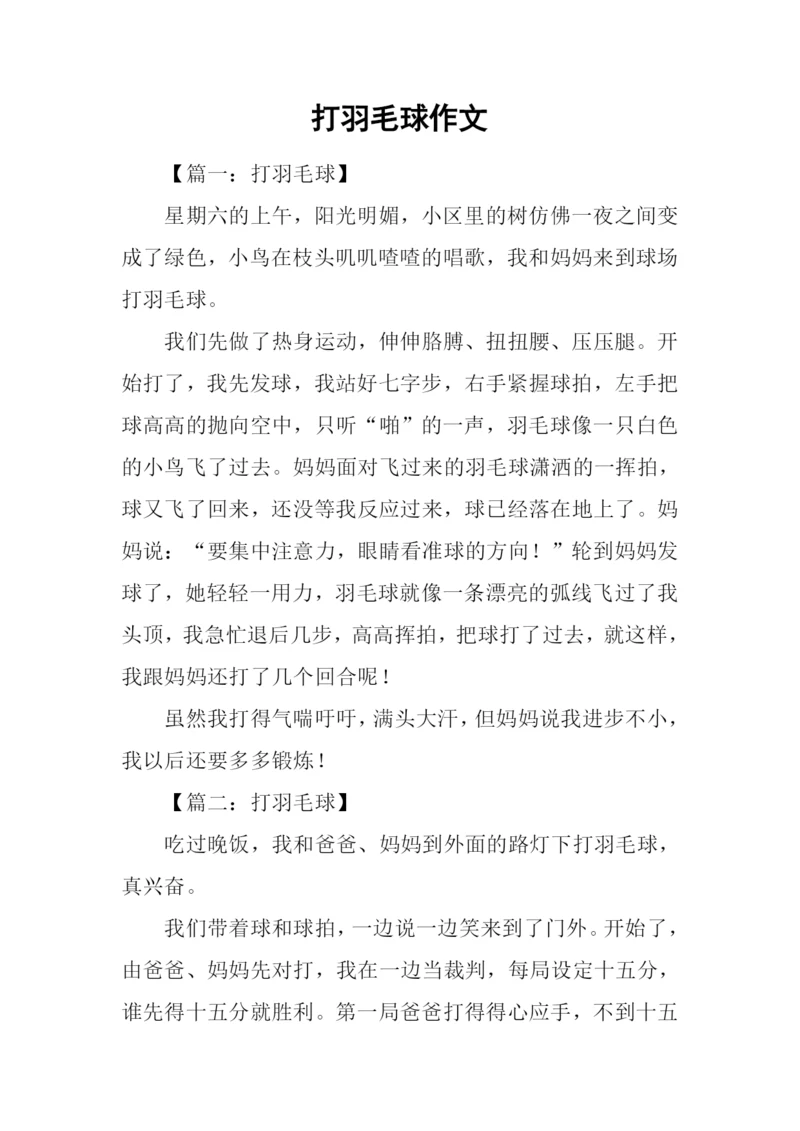 打羽毛球作文-2.docx