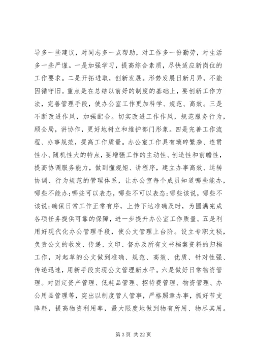 办公室主任竞聘优秀演讲稿.docx