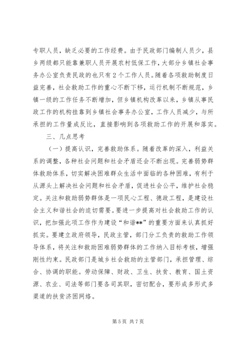 社会救助工作调研报告.docx