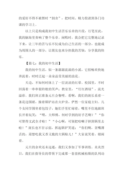 我的初中生活作文初三.docx