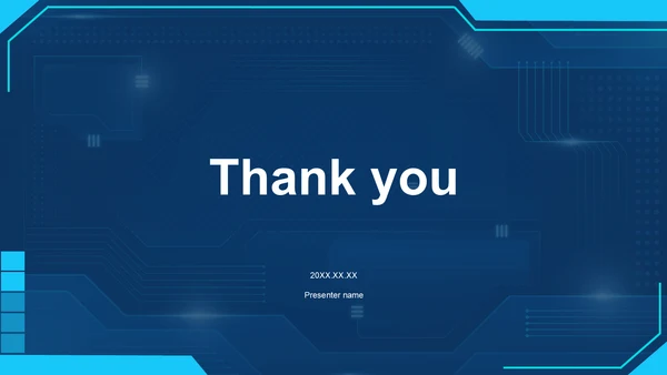 蓝色科技风通用行业AI发布会PPT主题