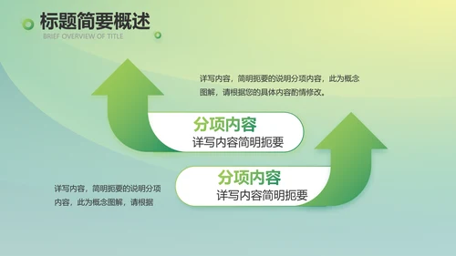绿色大气医疗健康产业项目介绍动态PPT