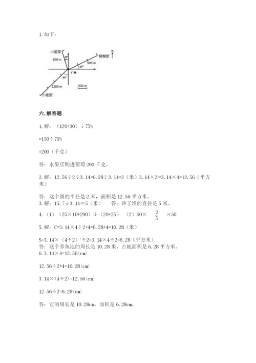 人教版数学六年级上册期末考试卷精品（考点梳理）.docx