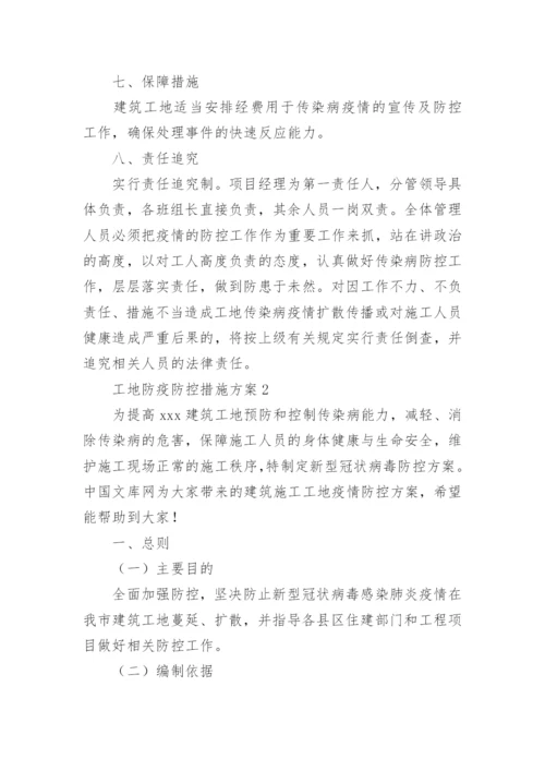 工地防疫防控措施方案.docx