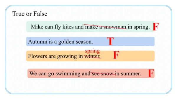 Unit 2 My favourite season Part A Let's learn课件（45